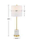 Turret - Gold Buffet Lamp