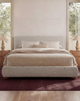 Beau - Queen Storage Bed - Speckled Light Gray