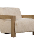 Jackson - Sheepskin Accent Chair - Light Brown