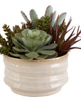 Mesa Succulent Accent - Pearl Silver