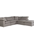 Terra - Livesmart Fabric Condo Dream Modular Sectional - Light Gray