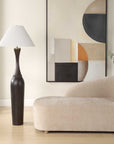 Pravin - Floor Lamp - Dark Wood