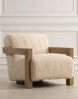 Jackson - Sheepskin Accent Chair - Light Brown