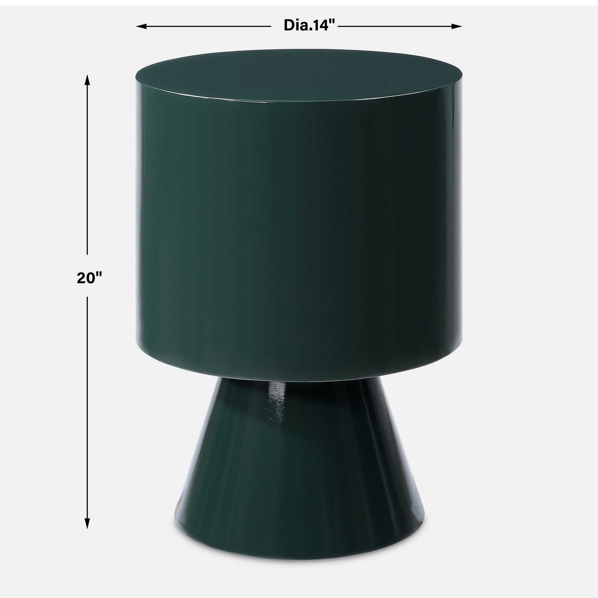 Denison - Accent Table - Dark Green