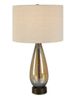 Baltic - Teardrop Glass Table Lamp - Dark Brown