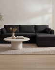 Burrow - Sleeper Sectional With Right Storage Chaise - Black