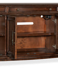 Charleston - Four Door-Three Drawer Buffet - Dark Brown