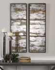 Rahila - Antiqued Mirror (Set of 2) - Black