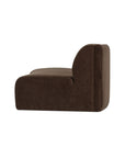 Naomi - Concave Sofa - Dark Brown