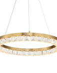 Segovia - Round Crystal LED Chandelier - Gold
