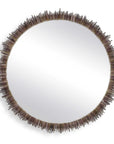 Tiger Sea Urchin - Round Mirror - Brown / Green