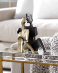 Affection - Bronze Gold Sculpture (Set of 2)
