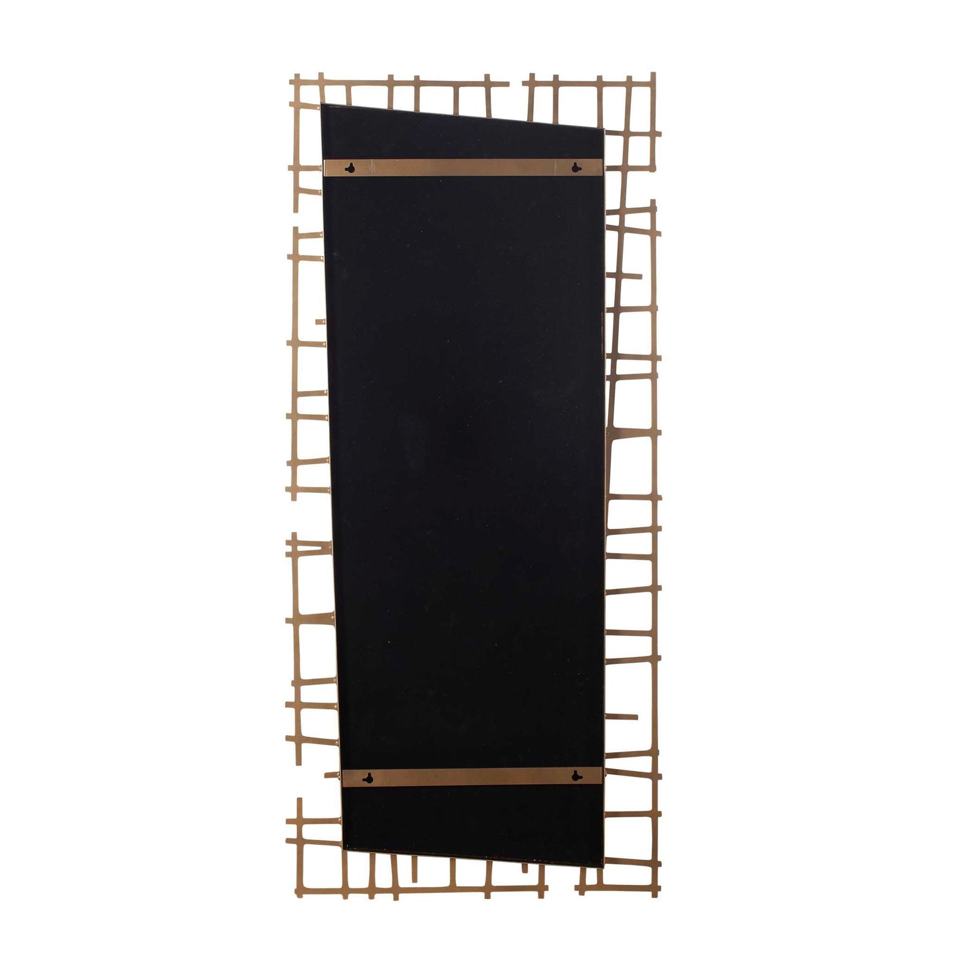 Golden Intersection - Mirrored Wall Decor - Brass