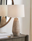 Dunford - Aged Table Lamp - Brown / Gray