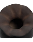 Ruffle - 12" Descorative Vessel - Black