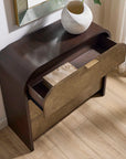 Byrams - 3 Drawer Oak Chest - Brown / Gold / Woodtone