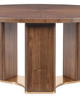 Eleana - Round Dining Table - Medium Wood