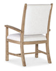 Vineyard Row - Post Back Upholstered Arm Chair (Set of 2) - Beige