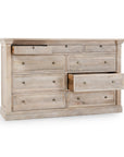 Adelaide - 9 Drawer Dresser - Natural Cream Wash