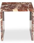 Rosa - Accent Table - Rosso Levanto Marble