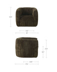 Robson - Swivel Chair - Dark Green