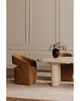Barrow - Rolling Dining Chair - Amber Glow