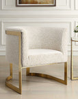 Bellina - Plush Barrel Chair - Gold