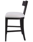 Idris - Modern Wood Counter Stool - Black & White