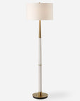 Faro - White Marble Floor Lamp