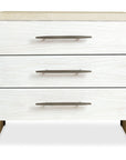 Cascade - 3-Drawer Nightstand - Beige / White