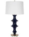Coil - Sculpted Blue Table Lamp
