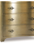 Sanctuary - 3-Drawer Shaped Front Chest - Gold