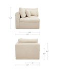 Swift - Corner Chair - Light Beige