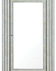 Melange - Glamour Floor Mirror With Jewelry Armoire Storage - Champagne