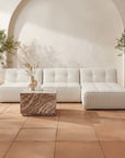 Sunseeker - Outdoor Chaise Stripe - Brown