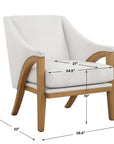 Evolve - Fabric Accent Chair - White