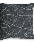 Loopy Loop - Outdoor Pillow - Onyx