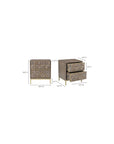 Corolla - Nightstand - Gray