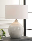 Dribble - White Glaze Table Lamp