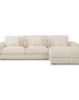 Berga - Sectional Right Stationary Sofa - White