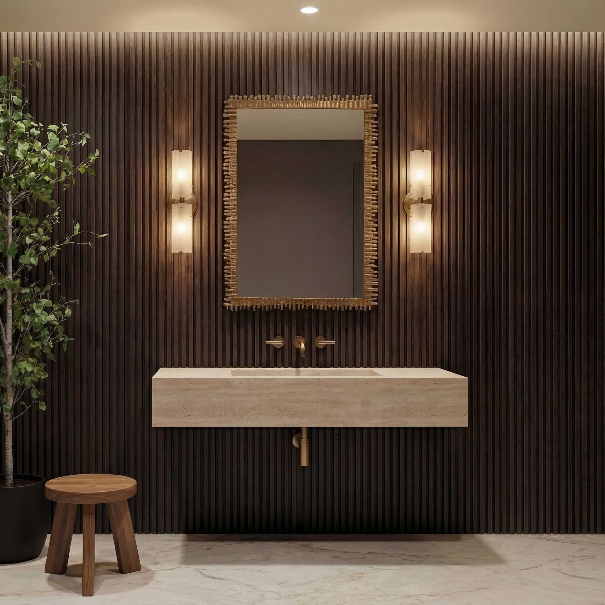 Soto - Mirror - Antique Brass