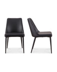 Lula - Vegan Leather Dining Chair (Set of 2) - Black