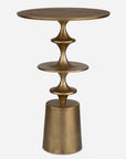 Flight - Accent Table - Brass