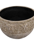 Regalia - Indoor-Outdoor Stone Planter - Brown