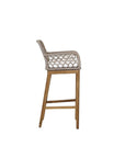 Paulo - Bar Stool - Light Brown & White