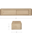 Round - Off Floating Console Table - Natural