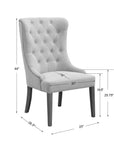 Rioni - Tufted Wing Chair - Blue