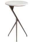 Curated - Oslo Round End Table - Dark Brown