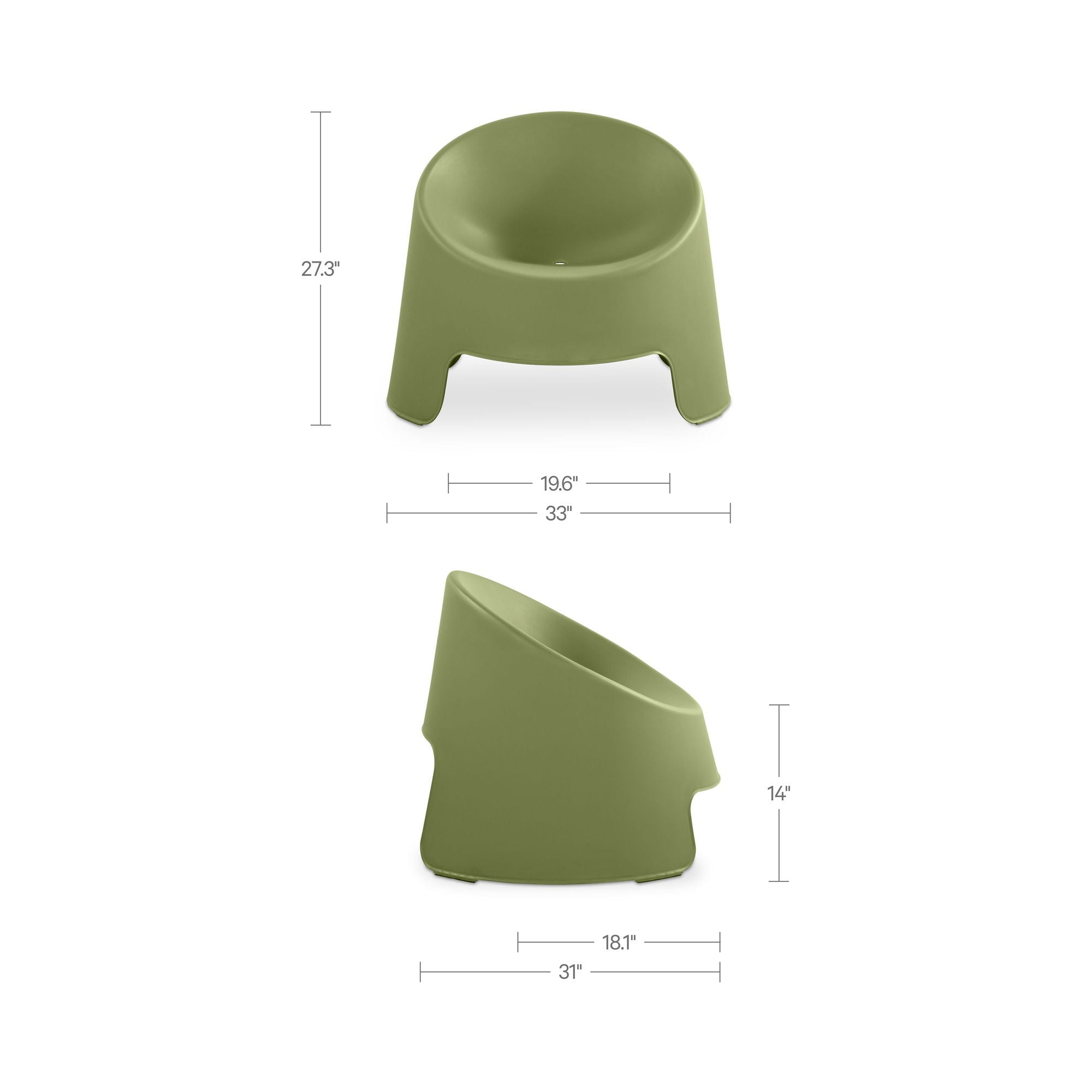 Nolla - Outdoor Accent Chair (Set of 2) - Green