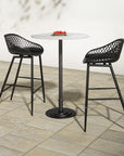 Tori - Outdoor Counter Table - White Marble